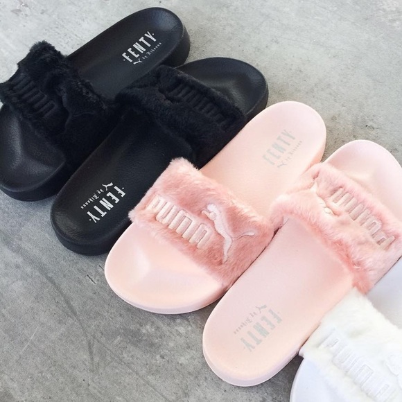 x Rihanna Leadcat Fenty Sandal in Shell - Picture 1 of 16